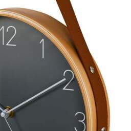 Hometime Round Wooden Wall Clock with Hanging Belt - thumbnail 3