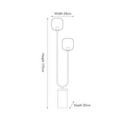 Florence Black Floor Lamp - thumbnail 5