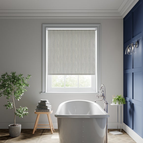 Whitsand Stripe Fire Retardant Blackout Made to Measure Roller Blind - image 1