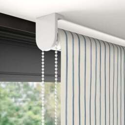 Whitsand Stripe Fire Retardant Blackout Made to Measure Roller Blind - thumbnail 4