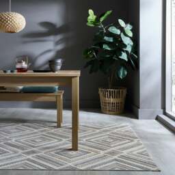 Beckett Washable Geometric Rug - thumbnail 1