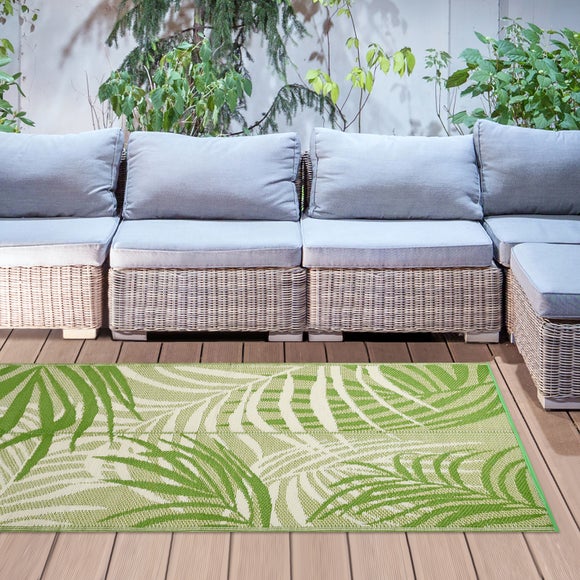Fallen Fruits Tropical Leaf Outdoor Rug - image 1