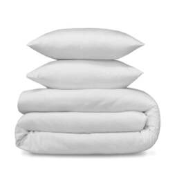 Super Soft Microfibre Plain Duvet Cover and Pillowcase Set - thumbnail 4