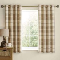 Highland Check Eyelet Curtains - thumbnail 5