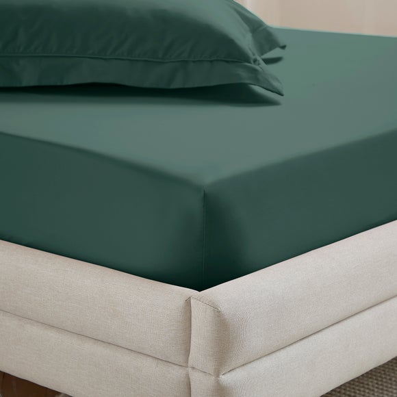 Dorma Crisp & Fresh 400 Thread Count Egyptian Cotton Percale Fitted Sheet - image 1