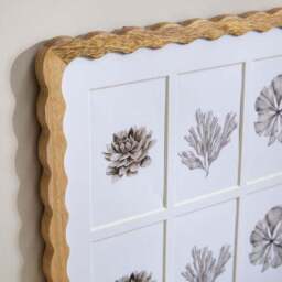 Mango Wood Wiggle 9 Aperture Multi Photo Frame - thumbnail 3