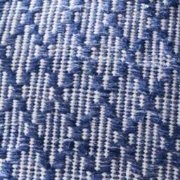 Set of 3 Denim Blue Ikat Square Scatter Cushions - thumbnail 2