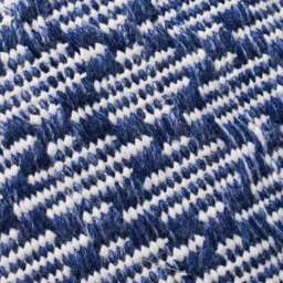Set of 3 Denim Blue Ikat Square Scatter Cushions - thumbnail 5