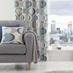 Sander Geometric Cotton Square Filled Cushion - thumbnail 2