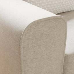 Abel Vintage Soft Chenille Snuggle Chair - thumbnail 4