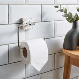 Terrazzo Natural Toilet Roll Holder Natural