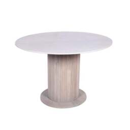 Indus Valley Cleo Round 4 Seater Dining Table with 4 Cleo Dining Chairs - thumbnail 2