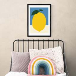East End Prints Yellow Lemon Print - thumbnail 1