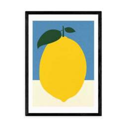 East End Prints Yellow Lemon Print - thumbnail 2