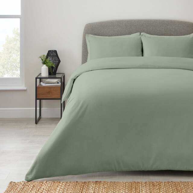 Anti Allergy Duvet Cover and Pillowcase Set Green