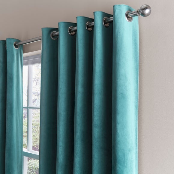 Luxe Velour Eyelet Curtains (Blackout Thermal Available) - image 1
