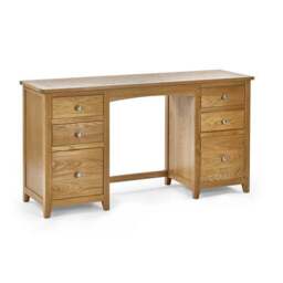 Jenkins Twin Dressing Table and Stool, Oak - thumbnail 4