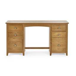 Jenkins Twin Dressing Table and Stool, Oak - thumbnail 6