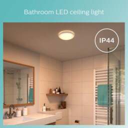 Philips Doris Cool White Integrated LED Bathroom Flush Ceiling Light - thumbnail 3