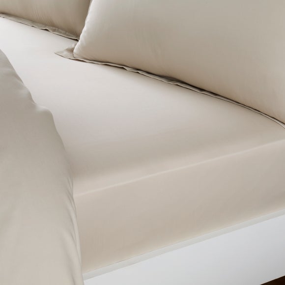 Hotel Cotton Sateen 400 Thread Count Grip Fitted Sheet - image 1