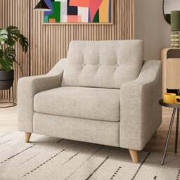Baxter II Basket Weave Snuggle Chair - thumbnail 1