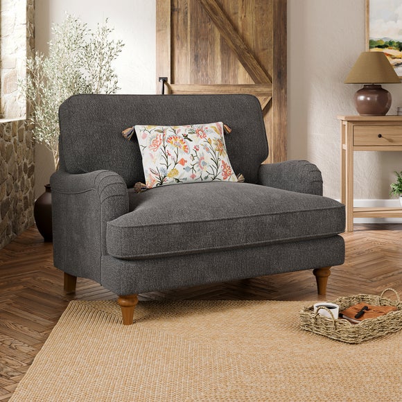 Beatrice II Soft Tonal Chenille Snuggle Chair - image 1