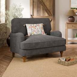 Beatrice II Soft Tonal Chenille Snuggle Chair - thumbnail 1