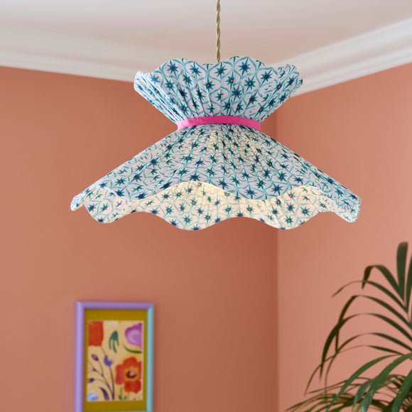 Sophie Robinson Wiggle Riad Star Easy Fit Pleated Lamp Shade - image 1