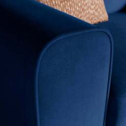 Abel Matte Velvet Snuggle Chair - thumbnail 4