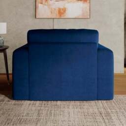 Abel Matte Velvet Snuggle Chair - thumbnail 2