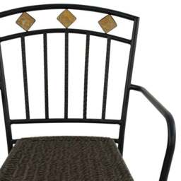 Dallas 76cm Bistro Table Set with 2 Mayfield Chairs - thumbnail 6