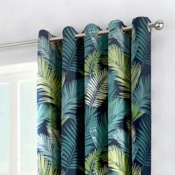 Fusion Tropical Eyelet Curtains - thumbnail 1