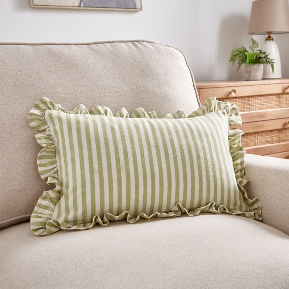 Pride & Joy Linford Frill Sage Cushion - image 1