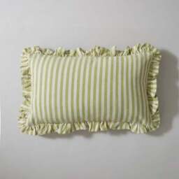 Pride & Joy Linford Frill Sage Cushion - thumbnail 3