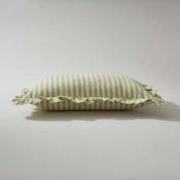Pride & Joy Linford Frill Sage Cushion - thumbnail 2