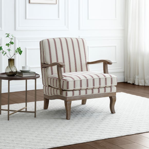 Esme Woven Folkstone Stripe Occasional Chair - image 1