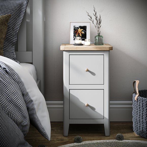 Bromley II 2 Drawer Slim Bedside Table - image 1