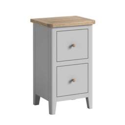 Bromley II 2 Drawer Slim Bedside Table - thumbnail 4