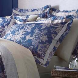 Dorma Samira Blue Oxford Pillowcase - thumbnail 1