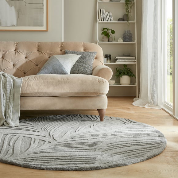 Lino Leaf Round Rug - image 1