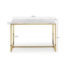 Scala 4 Seater Rectangular Dining Table, White - thumbnail 6