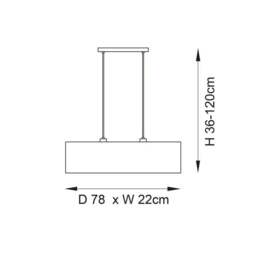 Return - Vogue Marson 2 Light Diner Ceiling Light - thumbnail 6