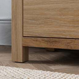 Olney Wide 2 Drawer Bedside Table - thumbnail 5