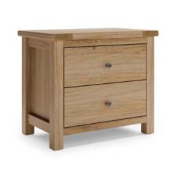 Olney Wide 2 Drawer Bedside Table - thumbnail 6