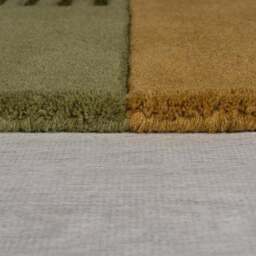 Lozenge Abstract Shaped Wool Rug - thumbnail 4