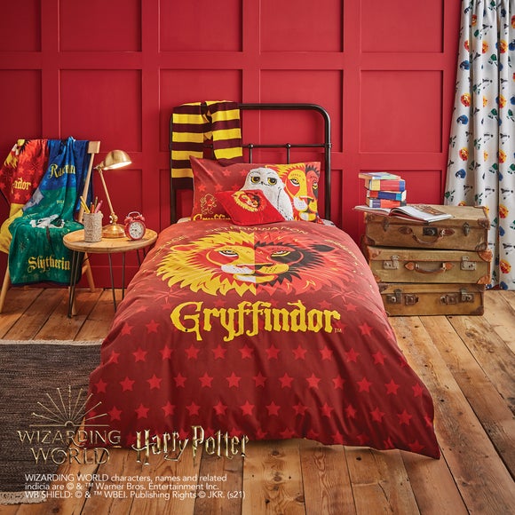 Harry Potter Gryffindor House Reversible Duvet Cover and