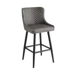 Montreal Counter Height Bar Stool, Faux Leather - thumbnail 5