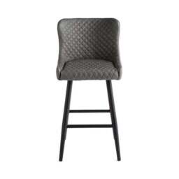 Montreal Counter Height Bar Stool, Faux Leather - thumbnail 4