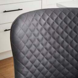 Montreal Counter Height Bar Stool, Faux Leather - thumbnail 2