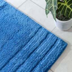 Luxury Cotton Textured Stripe Bath Runner - thumbnail 2